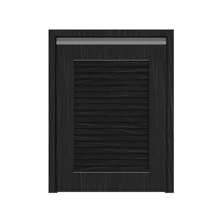 บานถังแก๊สเกล็ดเต็ม JUPITER CHACOAL OAK 57x74 ซม. สีดำ_0