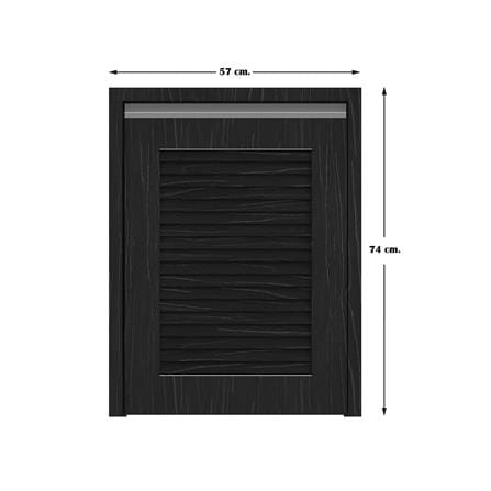 บานถังแก๊สเกล็ดเต็ม JUPITER CHACOAL OAK 57x74 ซม. สีดำ_3