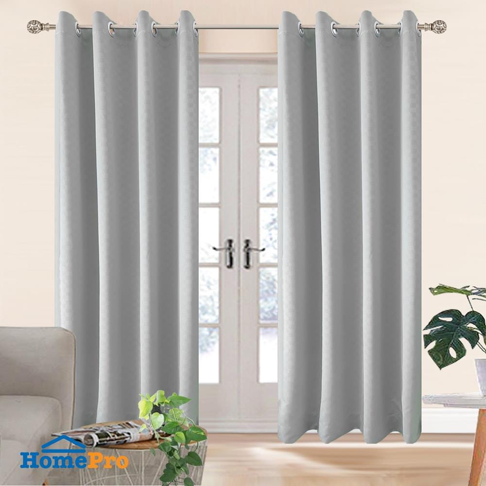 ผ้าม่าน EYELET HOME LIVING STYLE QUARRY UV 145X220 ซม. สีเทา
