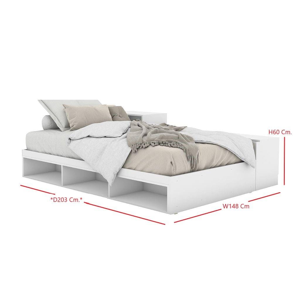 เตียง 3.5 ฟุต KONCEPT FANTASY 19209405 สีขาว