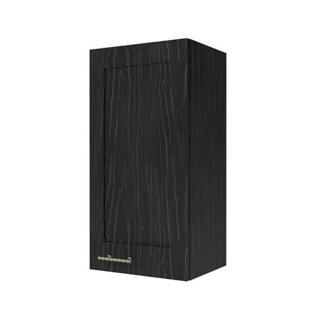 ตู้แขวนเดี่ยวบานเปิดขวา JUPITER GLORY OAK 40x80 ซม. สีดำ