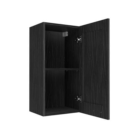 ตู้แขวนเดี่ยวบานเปิดขวา JUPITER GLORY OAK 40x80 ซม. สีดำ_2