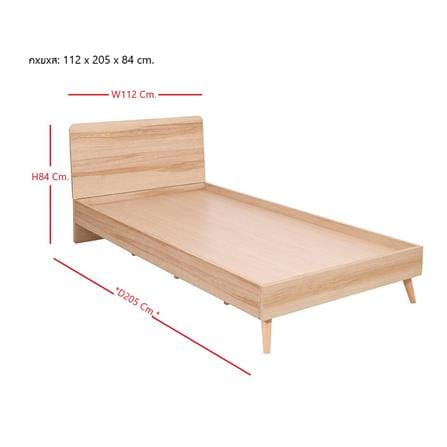 เตียง 3.5 ฟุต KONCEPT PLAYEAH 19214525 สีลินด์เบิร์กโอ๊ค_8