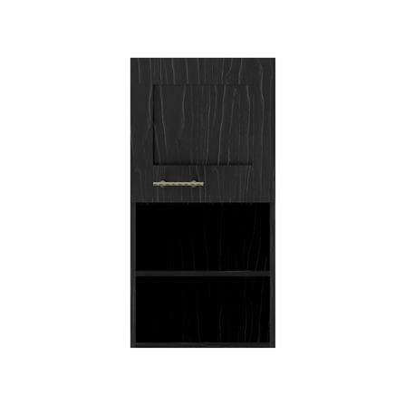 ตู้แขวนเดี่ยวพร้อมช่องโล่ง JUPITER GLORY OAK 40x80 ซม. สีดำ_1