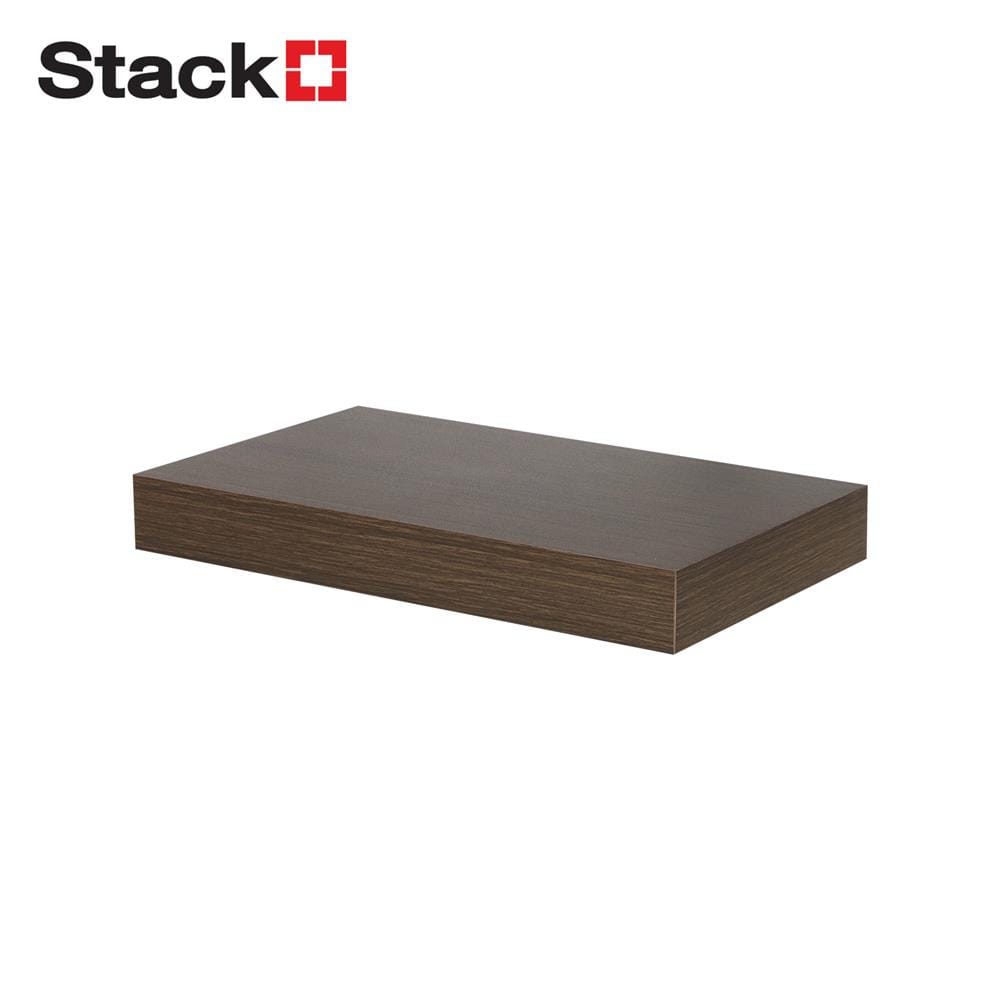 แผ่นชั้นไม้ซ่อนขา STACKO 40x24x5 ซม. สีวินเทจ ทีค_1