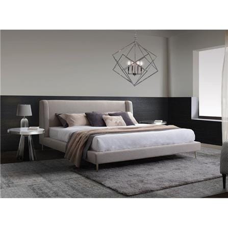 เตียง 6 ฟุต SB FURNITURE FLAVIO 19212616 สีเทา_3