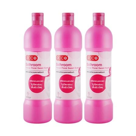 น้ำยาทำความสะอาดห้องน้ำ ACCO 900 มล. FLORAL SWEET แพ็ก 3 ชิ้น_0