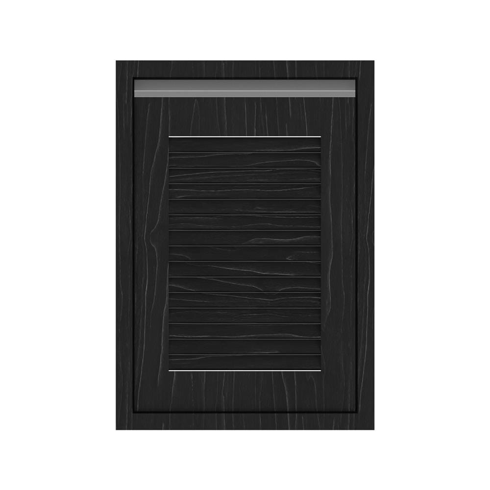 บานซิงค์เดี่ยวเกล็ดเต็ม JUPITER CHACOAL OAK 47x67 ซม. สีดำ