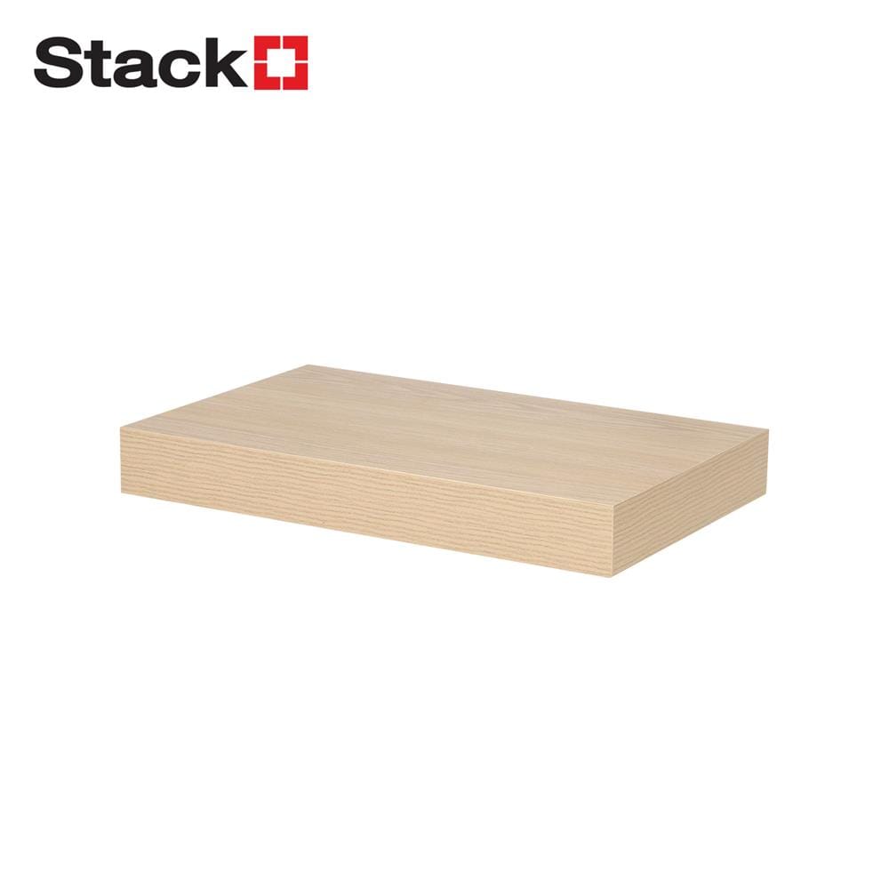 แผ่นชั้นไม้ซ่อนขา STACKO 40x24x5 ซม. สีไวท์โอ๊ค