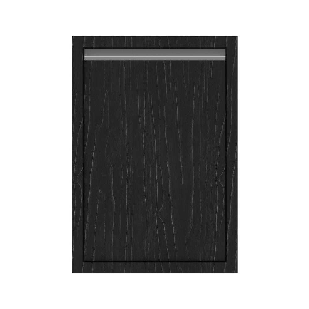 บานซิงค์เดี่ยวเรียบ JUPITER CHACOAL OAK 47x67 ซม. สีดำ