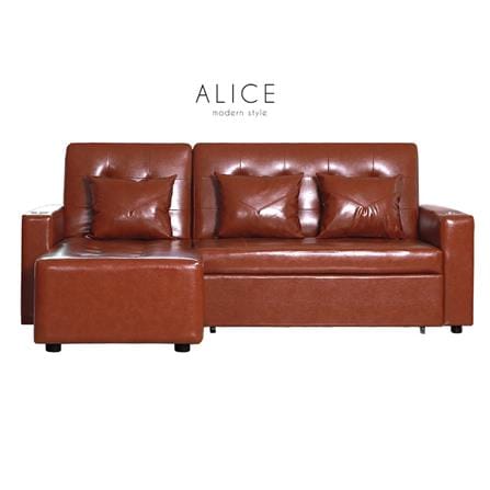 โซฟาเบด AS FURNITURE ALICE RBWB21 สีน้ำตาลอ่อน_6