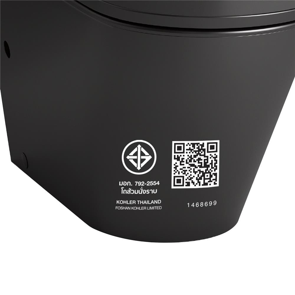 สุขภัณฑ์ 1 ชิ้น KOHLER K-22378X-C-HB1 สีดำ