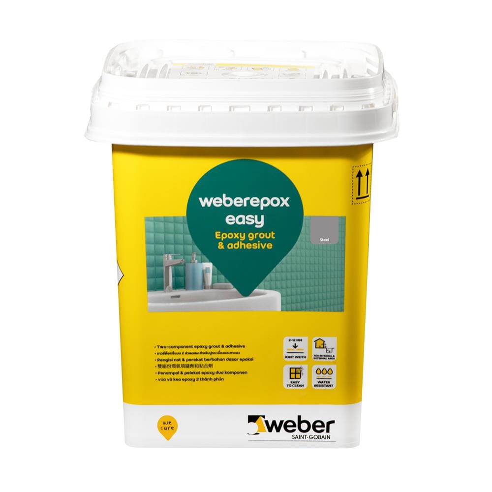 กาวยาแนว WEBER เวเบอร์อีพ็อก อีซี่ 5 กก. สีเทาเข้ม
