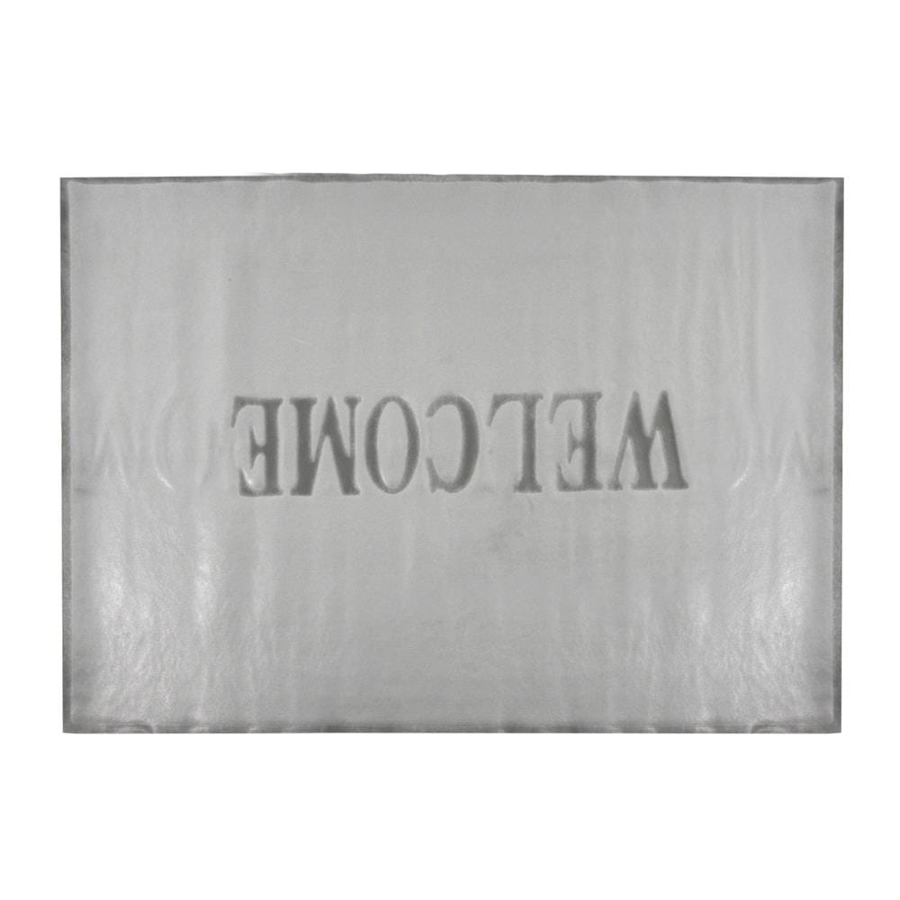พรมเช็ดเท้าดักฝุ่น HOME LIVING STYLE WELCOME 120X180 ซม. สีเทา