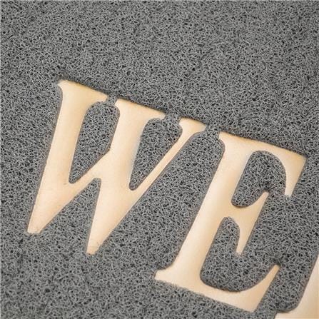 พรมเช็ดเท้าดักฝุ่น HOME LIVING STYLE WELCOME 120X180 ซม. สีเทา_4