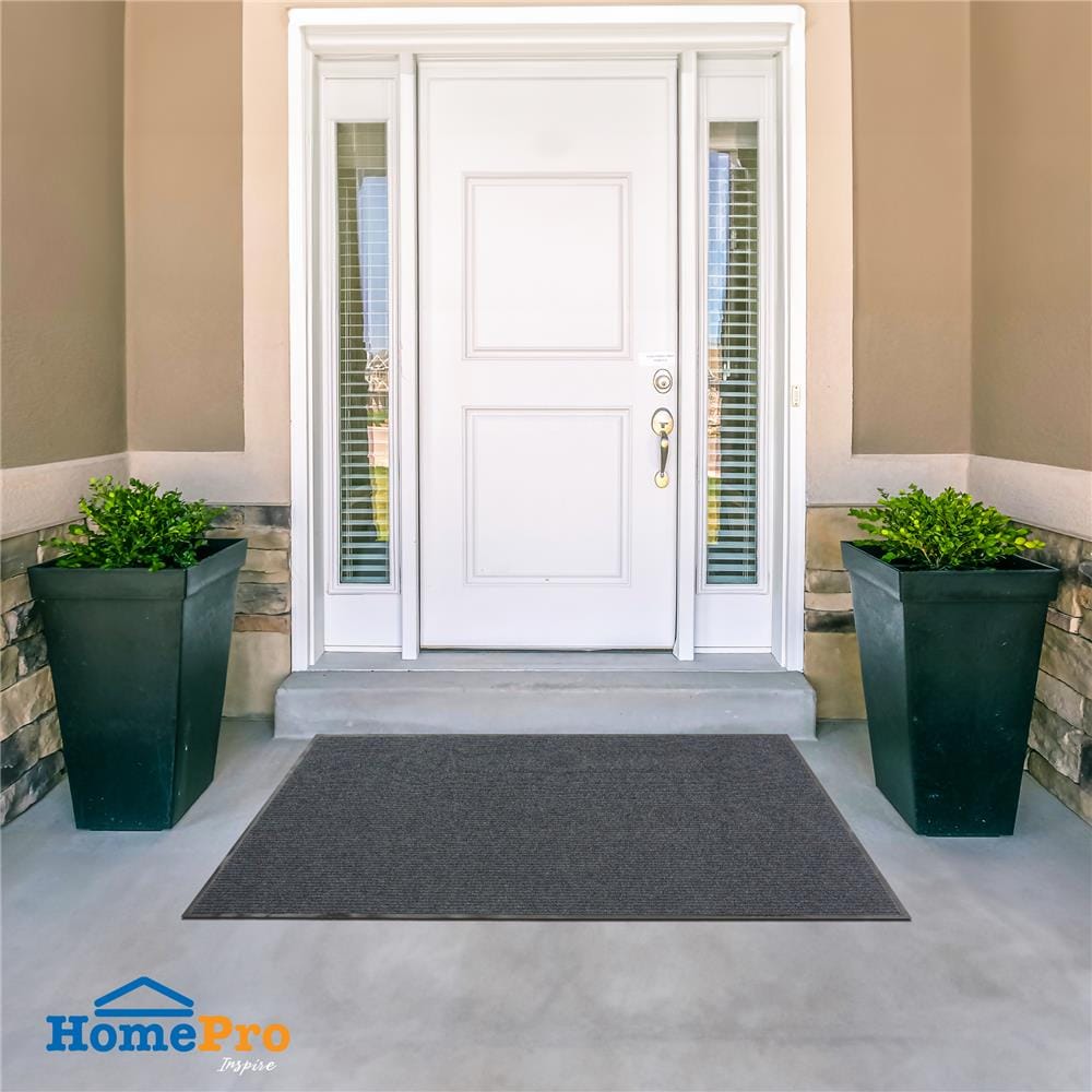 พรมเช็ดเท้าดักฝุ่น HOME LIVING STYLE MX-U650 120X180 ซม. สีเทา