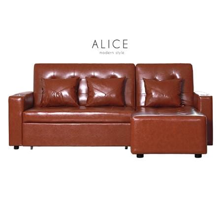 โซฟาเบด AS FURNITURE ALICE LBWB21 สีน้ำตาลอ่อน_6