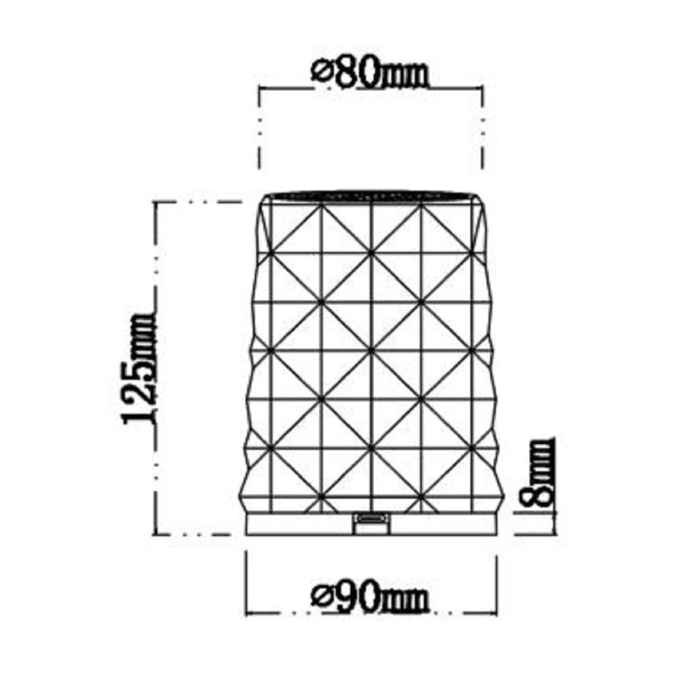 ไฟตั้งโต๊ะ LED CARINI D23009S 1 วัตต์ สีใส 1 หัว