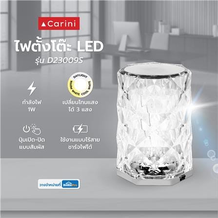 ไฟตั้งโต๊ะ LED CARINI D23009S 1 วัตต์ สีใส 1 หัว_9