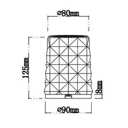 ไฟตั้งโต๊ะ LED CARINI D23009S 1 วัตต์ สีใส 1 หัว_10