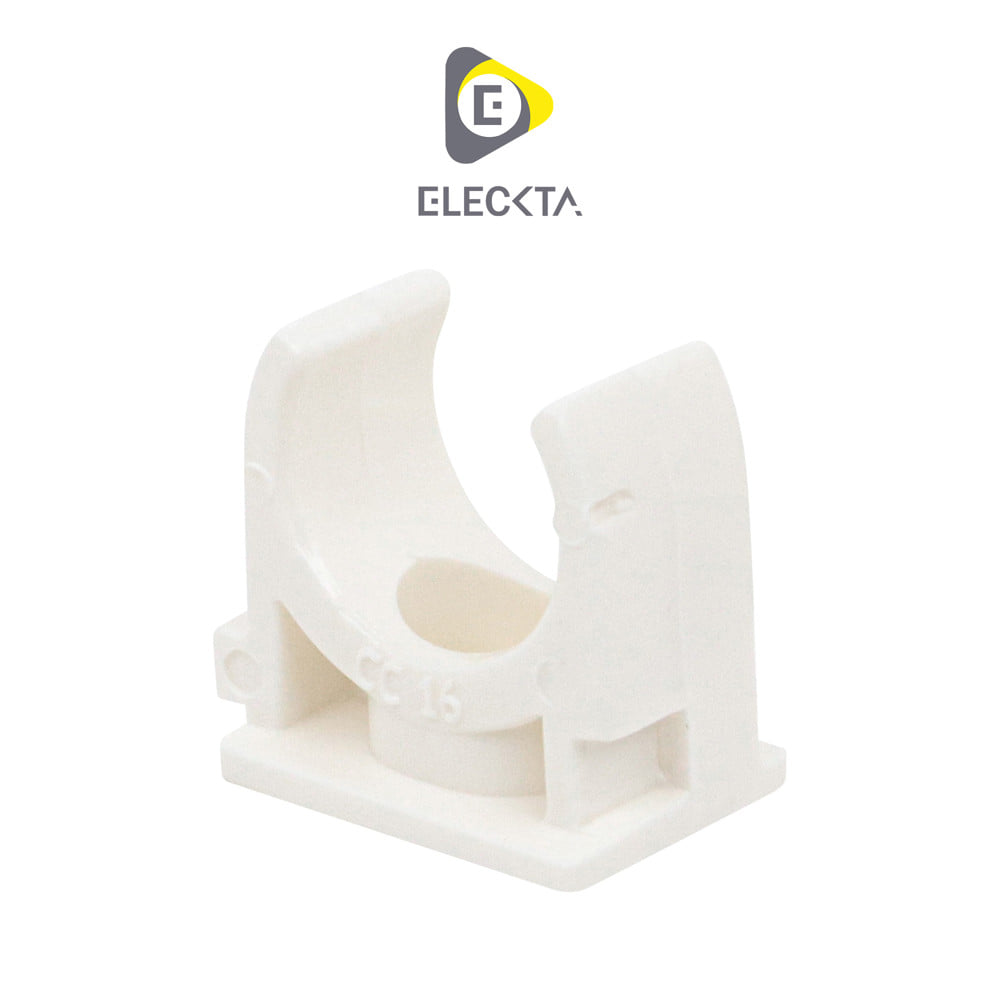 คลิปก้ามปู ELECKTA 16 มม. สีขาว (แพ็ก 200 ชิ้น)