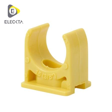 คลิปก้ามปู ELECKTA 3/8 นิ้ว สีเหลือง แพ็ก 20 ชิ้น