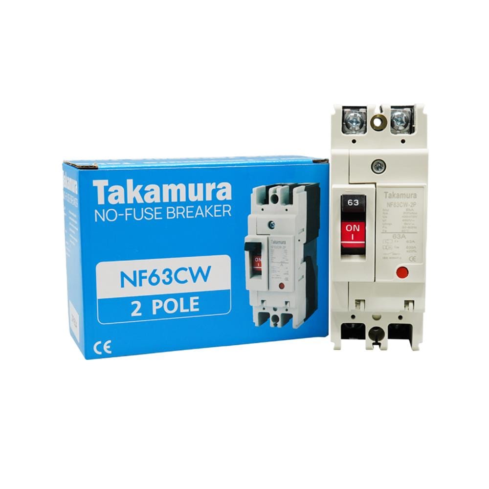 ออโต้เบรกเกอร์ TAKAMURA TNF63CW-2P63A 7.5KA 1 เฟส