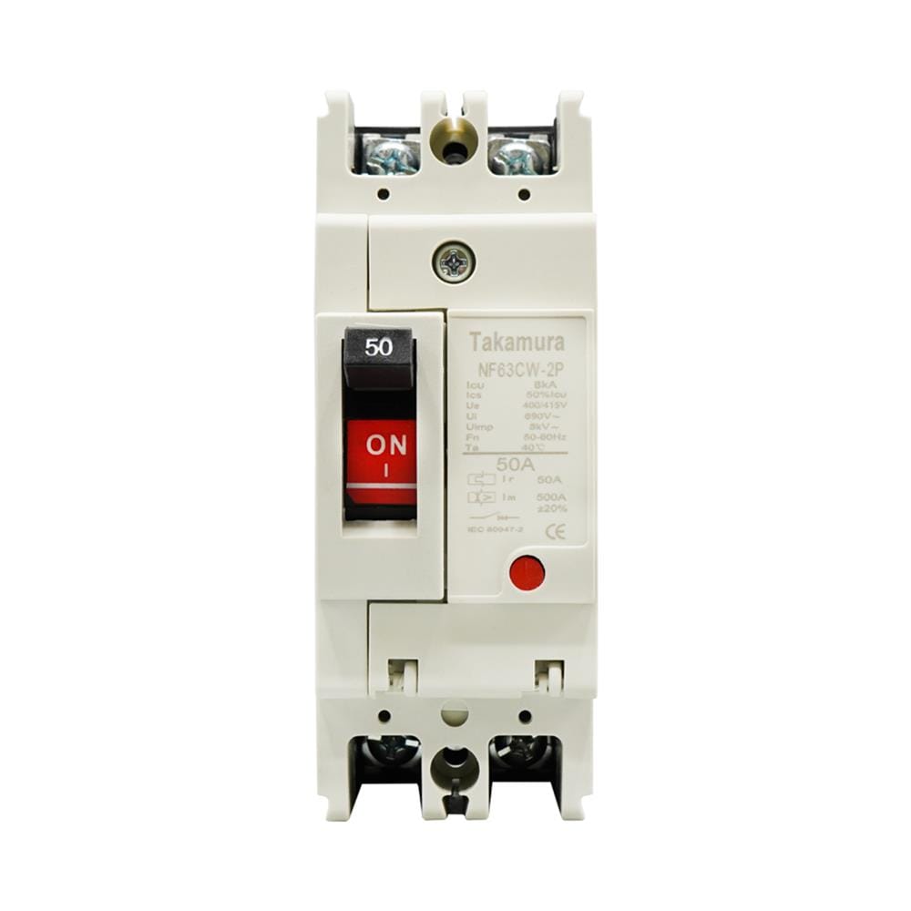 ออโต้เบรกเกอร์ TAKAMURA TNF63CW-2P50A 7.5KA 1 เฟส