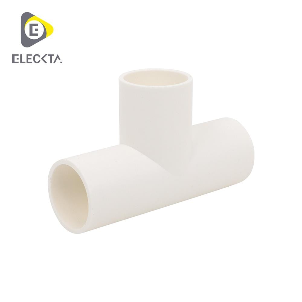 ข้อต่อสามทาง ELECKTA 25 มม. สีขาว แพ็ก 5 ชิ้น