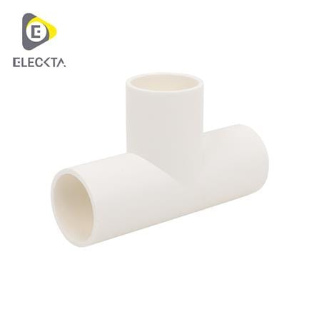 ข้อต่อสามทาง ELECKTA 25 มม. สีขาว แพ็ก 5 ชิ้น_0