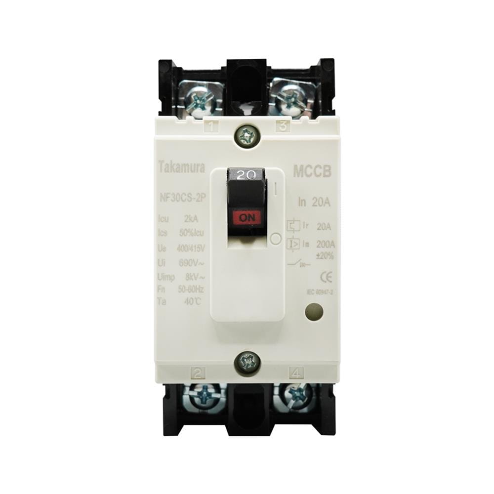 ออโต้เบรกเกอร์ TAKAMURA TNF30CS-2P20A 2.5KA 1 เฟส