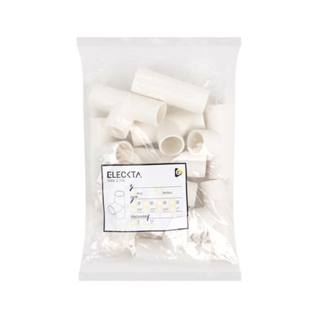 ข้อต่อ 3 ทาง ELECKTA 16 มม. สีขาว (แพ็ก 10 ชิ้น)_2