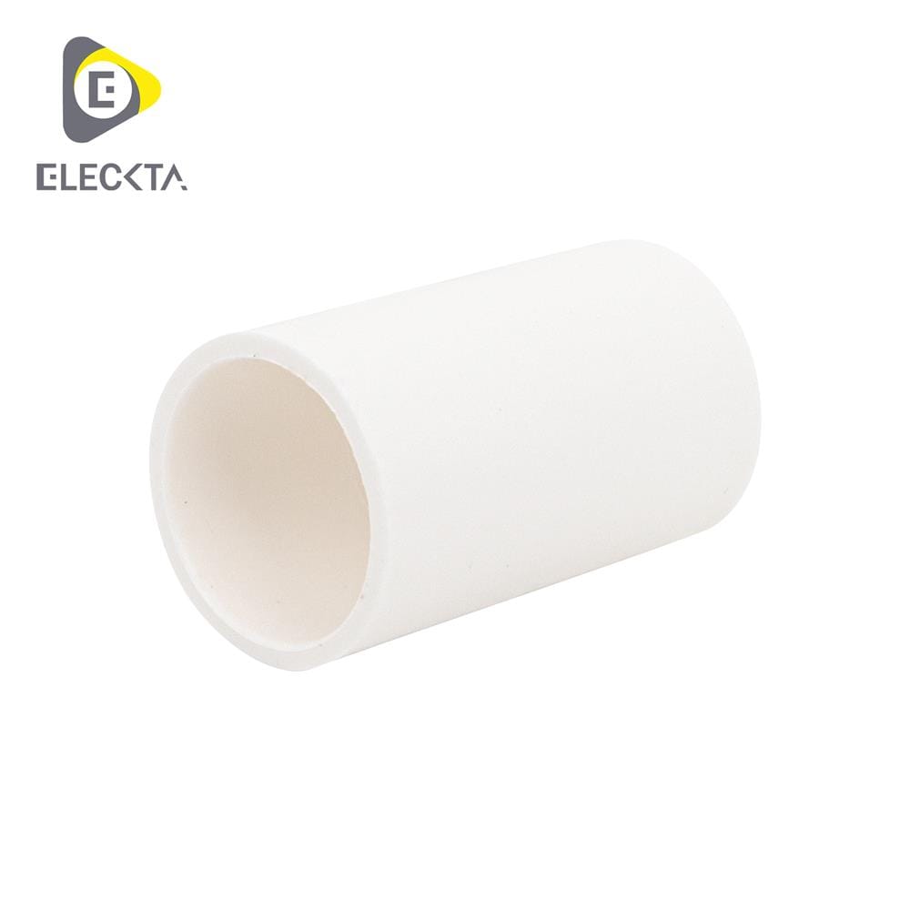 ข้อต่อตรง ELECKTA 20 มม. สีขาว แพ็ก 4 ชิ้น