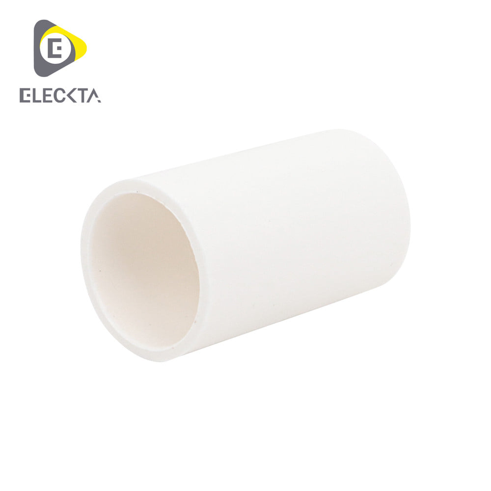 ข้อต่อตรง ELECKTA 20 มม. สีขาว (แพ็ก 4 ชิ้น)