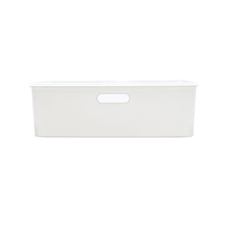กล่องเก็บของมีฝา STACKO BT30-2 26.3x38.6x12 ซม. สีขาว_2