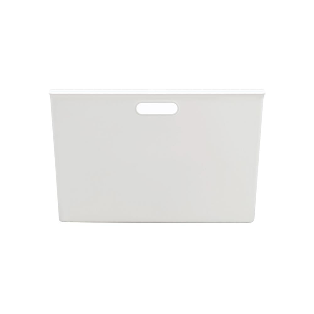 กล่องเก็บของมีฝา STACKO BT40-2 26.3x38.6x23 ซม. สีขาว