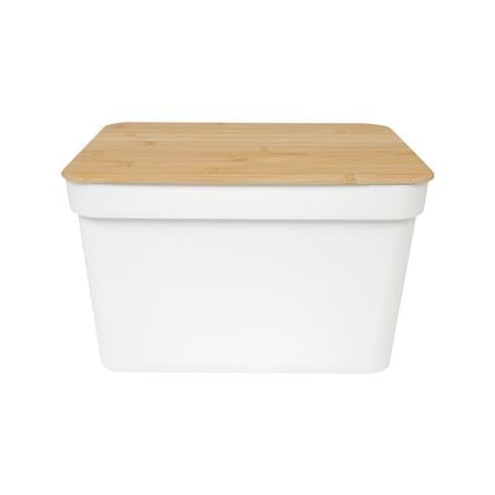 กล่องฝาไม้ 15 ลิตร STACKO HOMEY 35x26x22 ซม. สีขาว_2