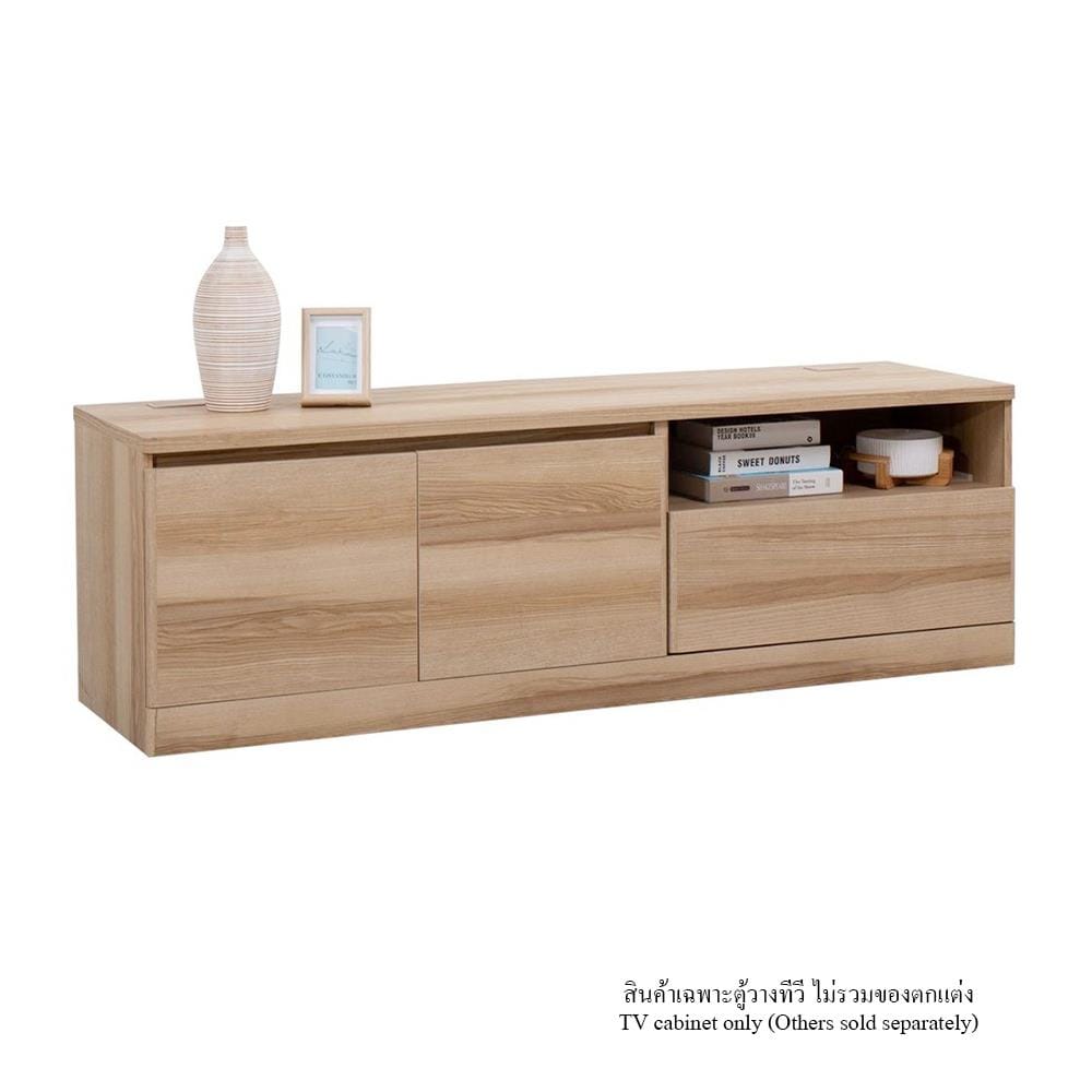 ตู้วางทีวี KONCEPT TIMBUR 19215561 160 ซม. สีลินด์เบิร์กโอ๊ค