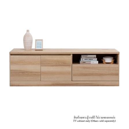 ตู้วางทีวี KONCEPT TIMBUR 19215561 160 ซม. สีลินด์เบิร์กโอ๊ค_1