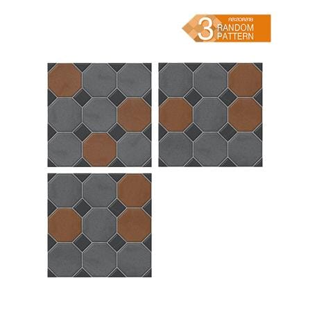 กระเบื้องพื้น 16x16 นิ้ว COTTO ซีเมนต์ บล็อค มิกซ์ เทา PM 0.96 ตร.ม._1