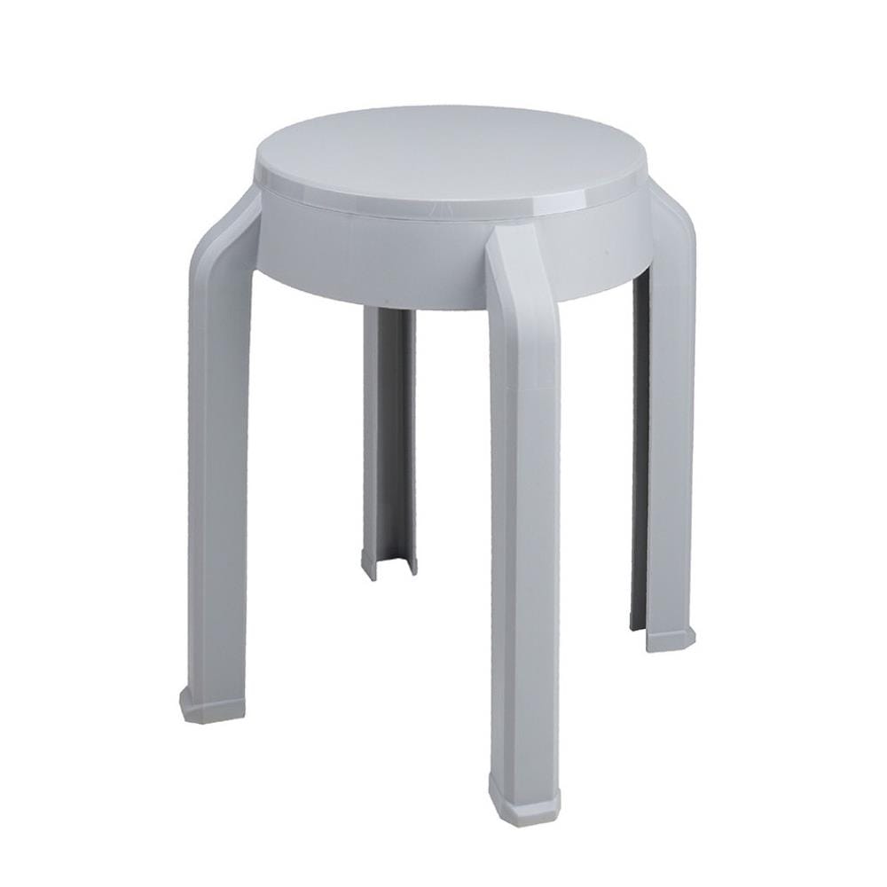 เก้าอี้พลาสติก SPRING STOOL RELAX&RESET สีเทาอ่อน_1