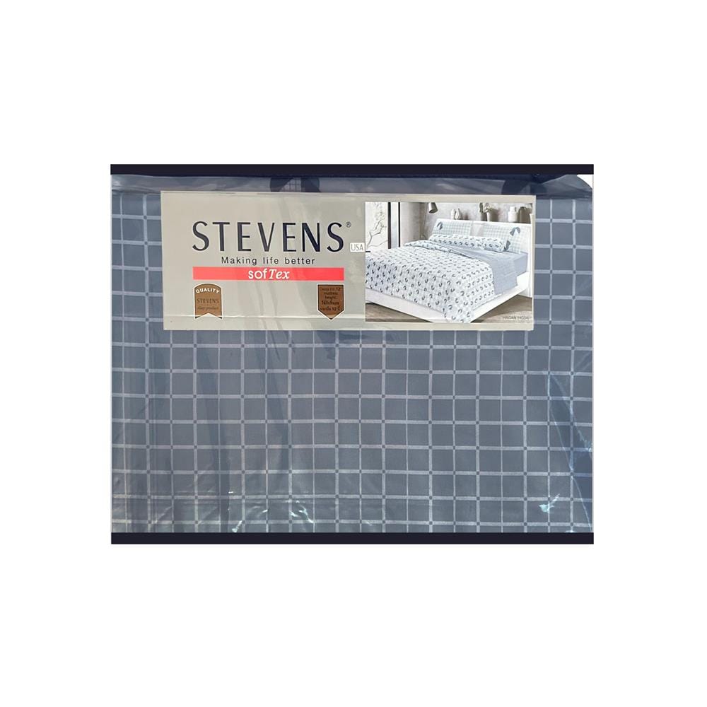 ชุดผ้าปูที่นอน 5 ฟุต 6 ชิ้น STEVENS SOFTEX HG04