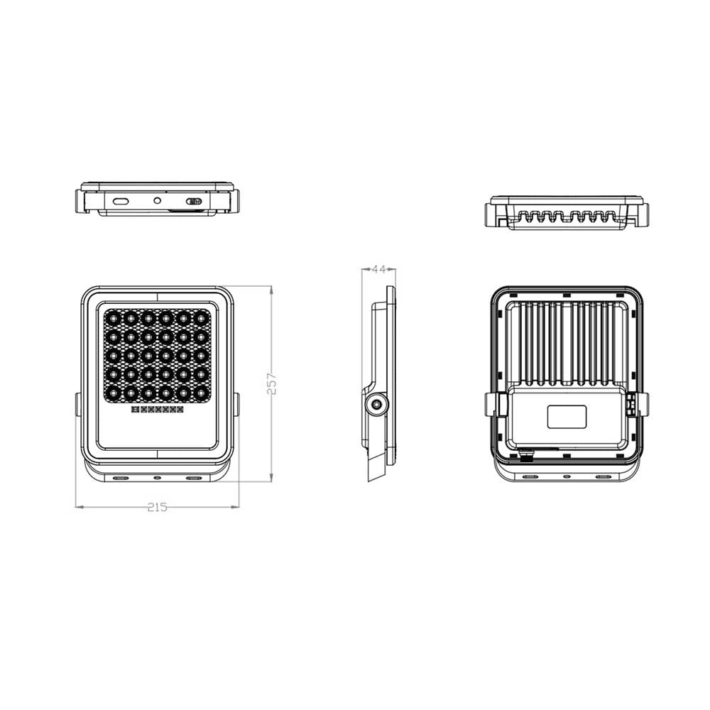 ไฟสปอตไลท์ SOLAR PHILIPS BVC080 LED25/765 16.6 วัตต์ DAYLIGHT สีเทา