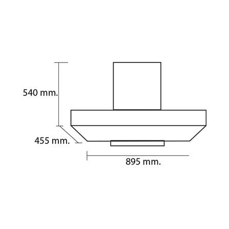 เครื่องดูดควันกระโจม TECNOSTAR HD 90 MC/B 90 ซม._3