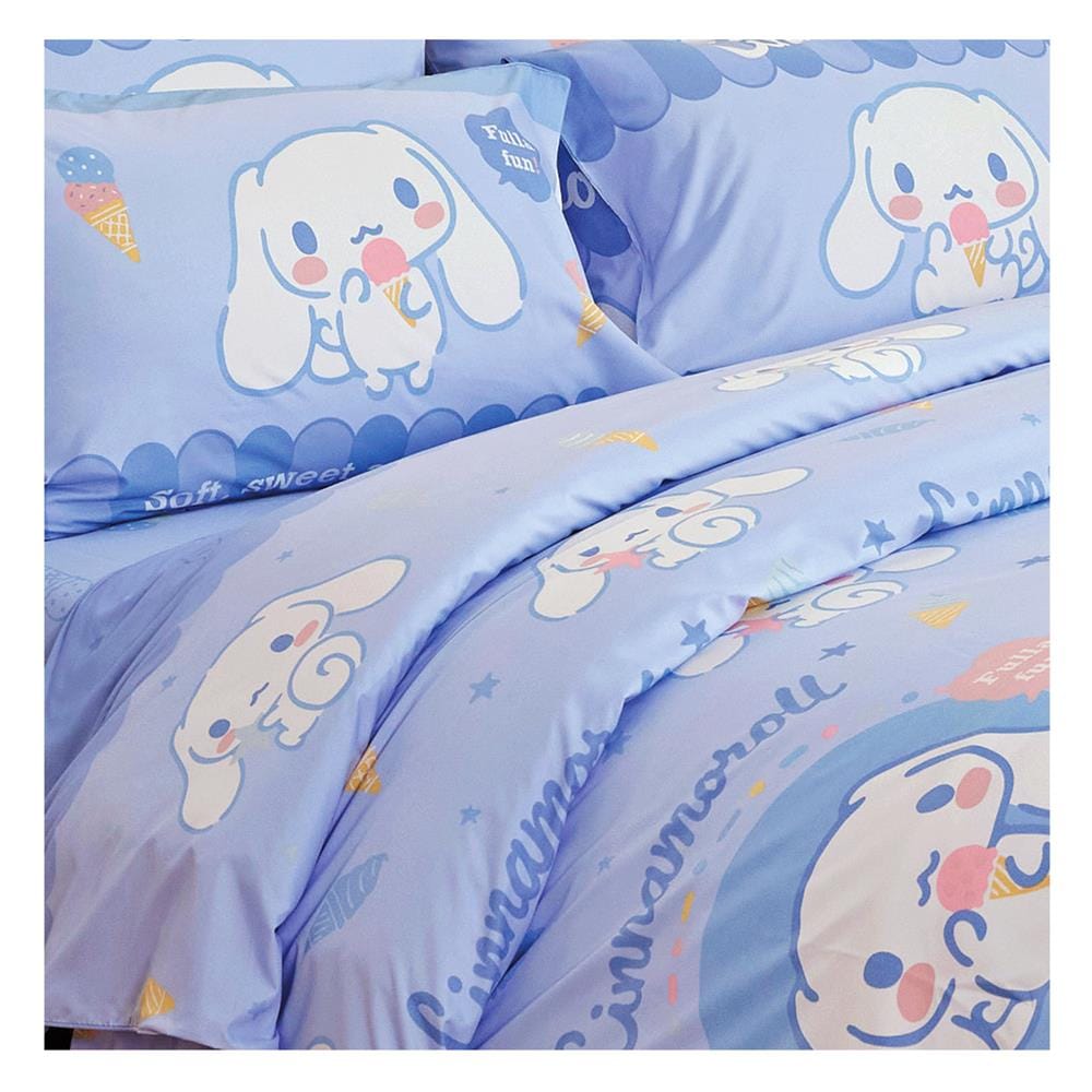 ชุดผ้าปูที่นอน 6 ฟุต 6 ชิ้น FOUNTAIN CINNAMOROLL 70209-FTC139