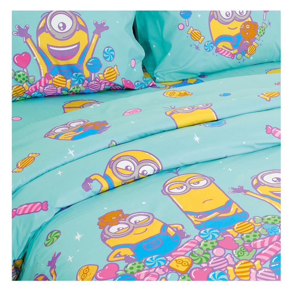 ชุดผ้าปูที่นอน 6 ฟุต 6 ชิ้น FOUNTAIN MINION 70209-FTC131