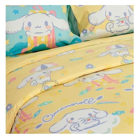 ชุดผ้าปูที่นอน 6 ฟุต 6 ชิ้น FOUNTAIN CINNAMOROLL 70209-FTC138_1