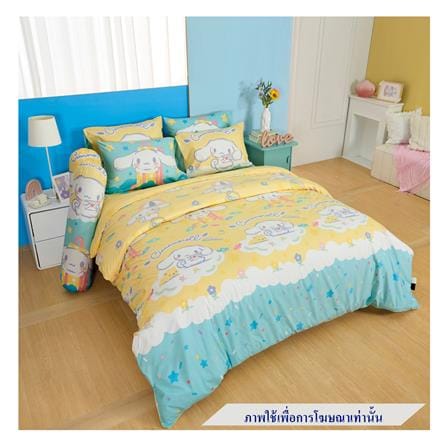 ชุดผ้าปูที่นอน 6 ฟุต 6 ชิ้น FOUNTAIN CINNAMOROLL 70209-FTC138_0