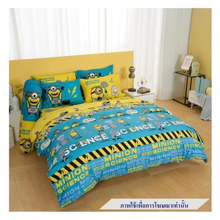 ชุดผ้าปูที่นอน 6 ฟุต 5 ชิ้น FOUNTAIN MINIONS 70106-FTC132
