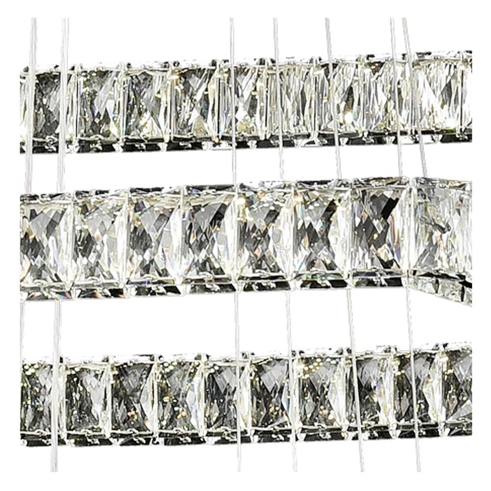 ไฟช่อ LED EVL CFC-11080 100 วัตต์ DAYLIGHT/COOL WHITE/WARM WHITE สีใส/เงิน 5 หัว